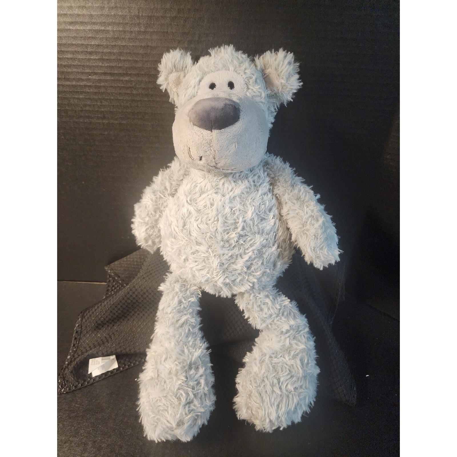 Gund Slouchers Grey Shaggy Teddy Bear Plush Stuffed Animal 4