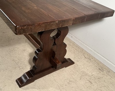 7 Foot French Vintage Antique Farm Table Desk Library Table in