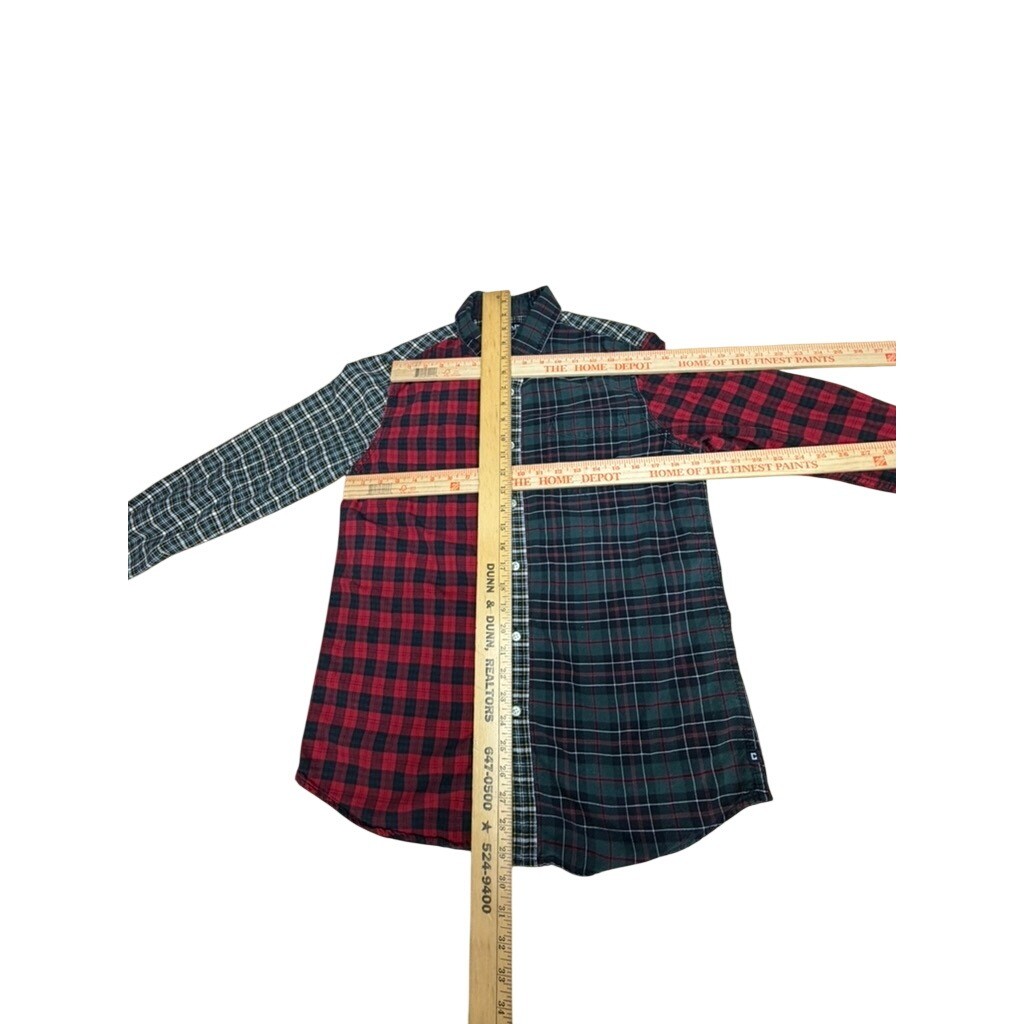 "Chaps" Plaid Patchwork Button Down Shirt Women S… - image 10