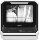 Comfee' Portable Mini Dishwasher Countertop with 5L Built-in Whole Black