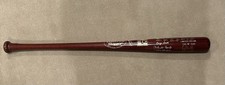 Hall Of Fame Induction Bat Signed By Nolan Ryan George Brett Robin Yount Cepeda