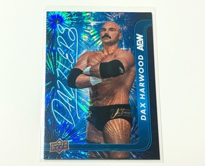 2025 Upper Deck AEW Flagship Dax Harwood Blue Dazzlers Card DZ-9
