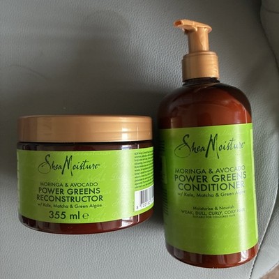 Shea Moisture Moringa Avocado Power Greens Reconstructor 355ml Conditioner 384ml