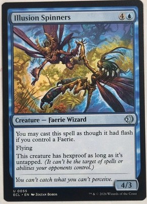 Official 2026 Magic The Gathering Lorwyn Eclipsed Illusion Spinners 0055 Card