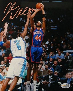 John Wallace New York Knicks Signed 8x10 Pic Syraucse Autograph Photo JSA COA