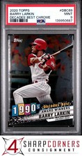 2020 TOPPS DECADES' BEST CHROME #DBC69 BARRY LARKIN HOF POP 1 PSA 9
