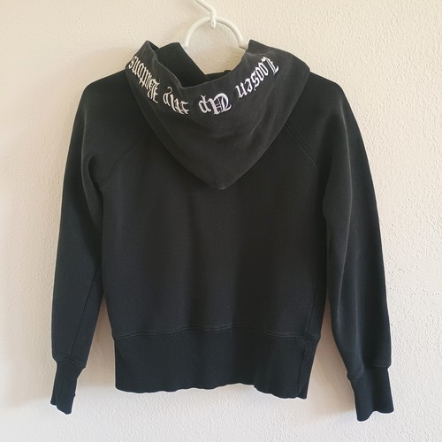 Rare Vintage Y2K Pussy Cat Dolls Loosen Up My Buttons Black Hoodie Zip Size S - Picture 3 of 7