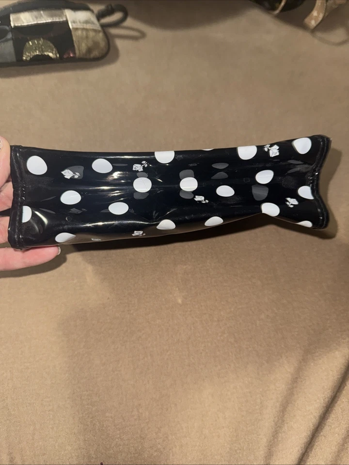Bolso de cosméticos Lancôme a lunares blanco y negro. Nuevo Foto 3 de 4