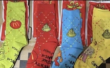 McDonalds 2025 Grinch Meal Socks Sealed (Set of All 4 Colors)