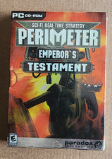 Perimeter Emperor's Testament (2004) PC DVD NEW Factory Sealed RTS US Retail