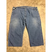 Vintage Pointer Brand Mens 55x28 Blue Denim 5 Pockets Outdoor Casual Wear Jeans