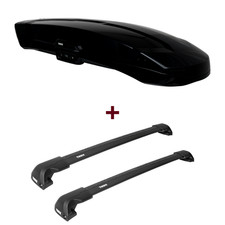 Dachbox Thule Vector L + Dachträger Thule für Audi A6 Avant Typ 4F/C6 set