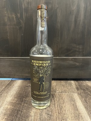 Redwood Empire Pipe Dream Cask Strength Bourbon Whiskey Bottle Empty