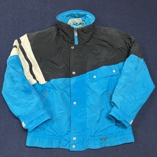 Vintage 80s Tyrolia By Head Insulated Ski Snowboard Color Block Jacket Coat L