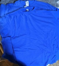 34 Large Youth Royal Blue Gildan Blank T Shirts Bulk Lot 100 Heavy Cotton Buy