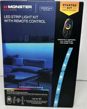 MONSTER Illuminessence LED STRIP LIGHT KIT with Remote Control NEW IN BOX!
