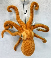 Wishpets 2013 Octopus Squid Orange Plush Deep Sea Marine Animal Stuffed Toy 17  
