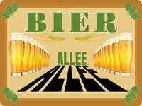 Holzschild 30X40 Cm Bier Allee Deko Geschenk Holz Schild