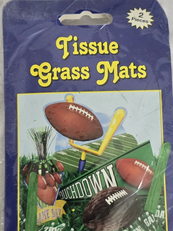 Juego de tapetes de hierba de pañuelo de Pascua Beistle (2 tapetes cada paquete). 4 Piezas 15" x 30" Verde Foto 3 de 4