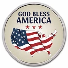 1 oz Silver Colorized Round - APMEX (God Bless America, Map)