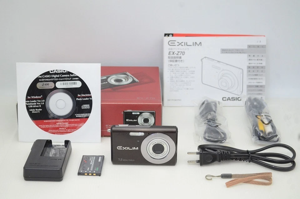 [Mint] CASIO EXILIM EX-Z70 7.2MP Compact Digital Camera Black w/ Box #251204c - Image 2 of 4