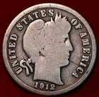 1912-S San Francisco Mint Silver Barber Dime — photo 1