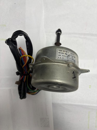 YDK-40-6C1 Mini Split Outdoor Fan Motor 208-230V 40W w/ 3uF Capacitor Tested