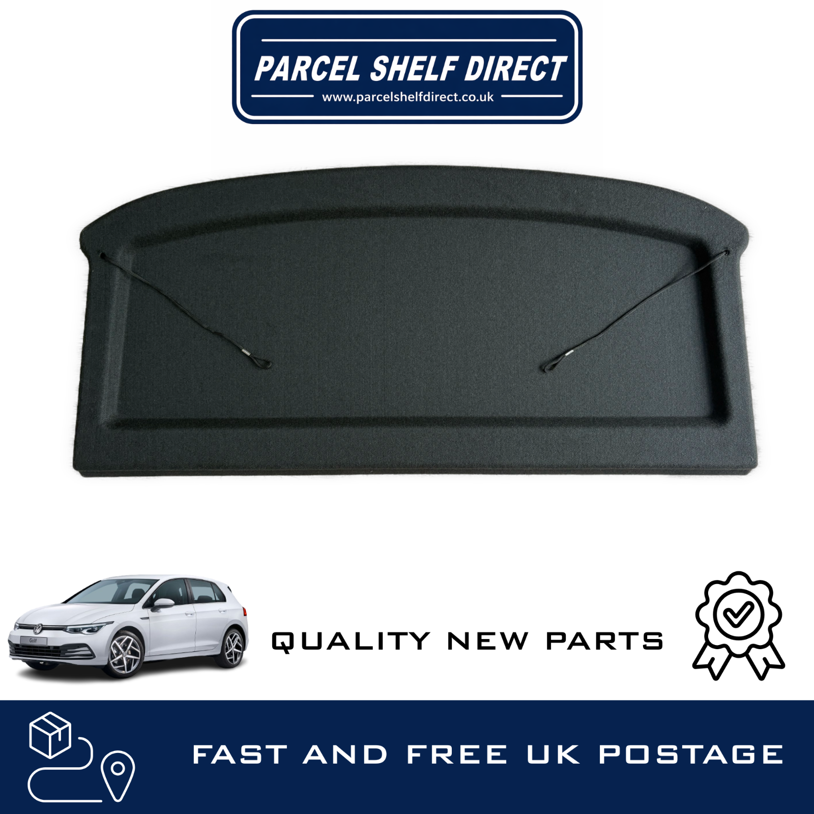 VOLKSWAGEN GOLF MK8 PARCEL SHELF / LOAD COVER / LUGGAGE COVER 2020-24 BRAND NEW