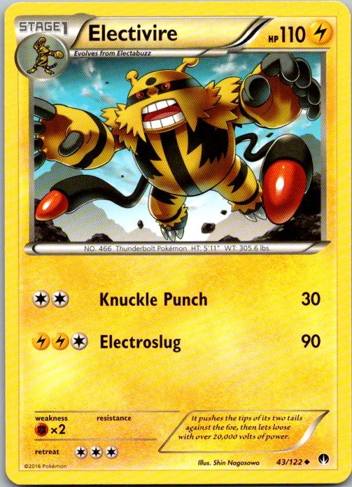 Electivire Uncommon XY - BREAKpoint 43/122 NM