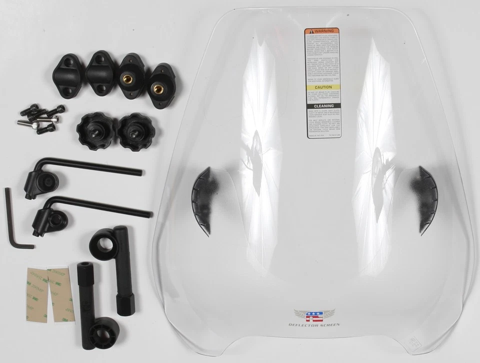 Pantalla deflectora de ciclo National QuickSet transparente para 7/8 pulgadas Manillar N25040 Foto 2 de 2