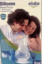 Elate Manual Breast Pump for Breastfeeding Silicone Milk Collector Leakproof NEW
