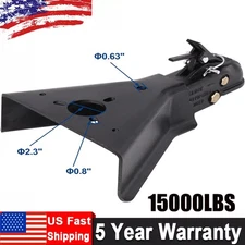 2-5/16" Ball 15000LBS Capacity A-Frame Trailer Coupler，Class III Powder Coated