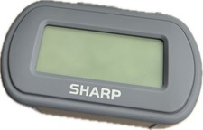 Sharp Digital Alarm Clock - SPC483 - Blue Backlight - Battery Operated - Grey
