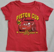 Disney Cars Lightning McQueen Piston Cup Champion 95 Toddler T-Shirt Tee Shirt