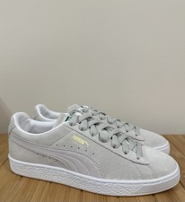 PUMA Men's Suede Classic XXI Gray Violet-Puma White Sneakers Size 8