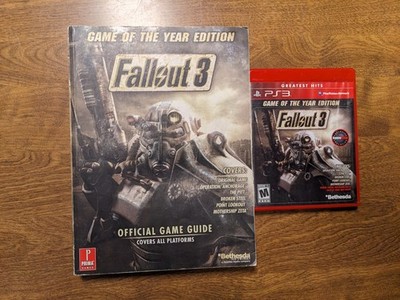 Fallout 3 Game Game Guides with Map and Poster.  GOTY/Collectors Editions