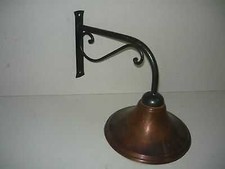 Lampada parete da esterno in Ferro battuto e Rame brunito fissaggio a muro stile