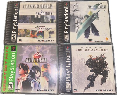 Final Fantasy VII VIII Anthology Chronicles (PlayStation 1, PS1) Lot of 4 Sony