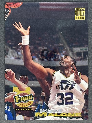 Karl Malone #186 1993 Stadium Club Frequent Flyer Upgrades Exchange card