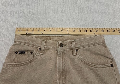 Vintage USA Y2K Riders Denim Straight Jeans Womens Size 10 Petite Beige - Picture 3 of 9
