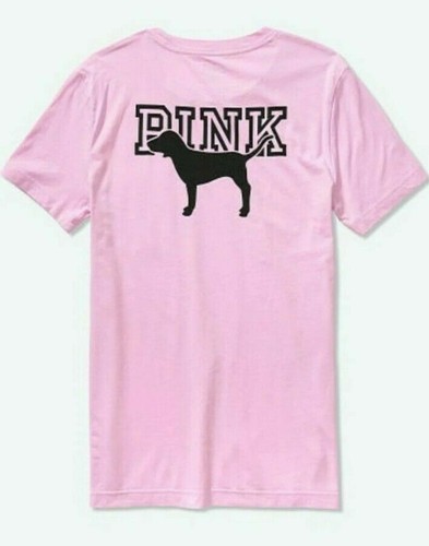 Victoria's Secret Pink Campus Tee Shirt + Leggings Set Violet Rainbow M L XL NIP - Picture 11 of 12