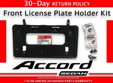 Genuine OEM Honda Accord 4Dr Front License Plate Holder Kit 2006 - 2007 Bracket