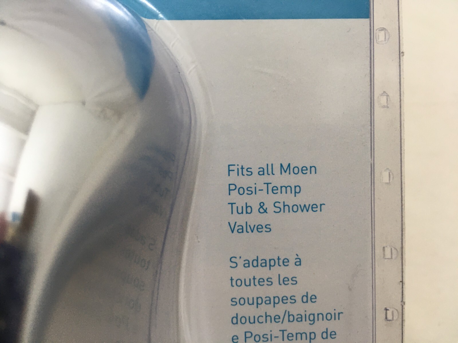 Moen Posi-Temp Tub/Shower Handle Replacement Kit - Chrome Finish, Fits All Posi-Temp Valves - View #6