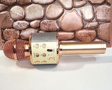 iJoy Bluetooth Speaker  Karaoke Microphone, Open Mic  Rose Gold