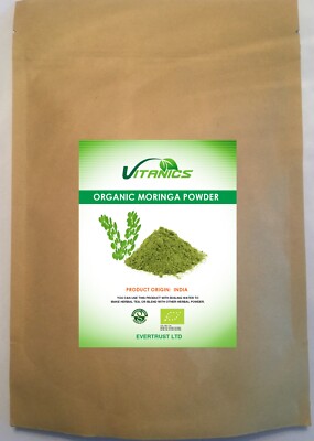 Bio zertifiziertes Moringa Blatt Pulver