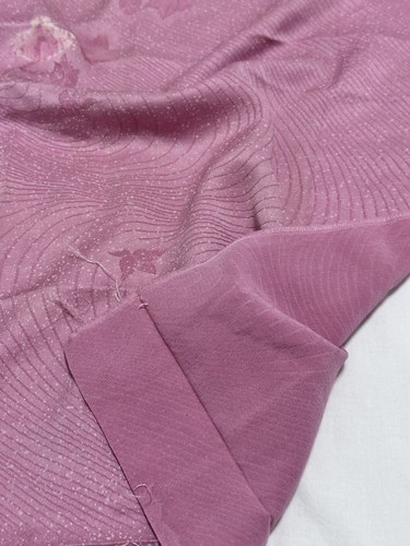 Vintage Japanese kiomono fabric silk Purple Base Wonderful Drape v13 - Picture 6 of 8
