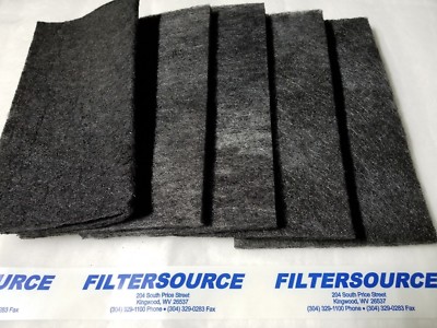 Paint Booth Carbon Odor VOC Adsorption Filters 20x20x 1/2'' Double carbon 10 pack