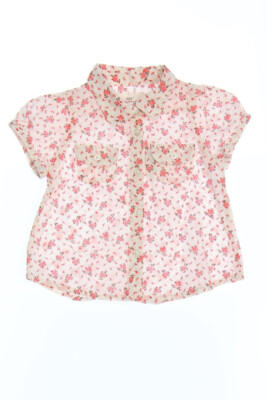 H&M LOGG blouse Flowers 74 light pink