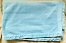 Parent's Choice Blue Striped Boy Baby Blanket Very Soft Fleece 30" x 40"