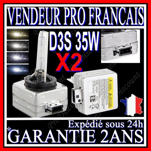Kit De 2 Ampoules Xénon D2S 35W 8000K - Remplacement Pour Phares HID, 12V, Couleur Bleutée
